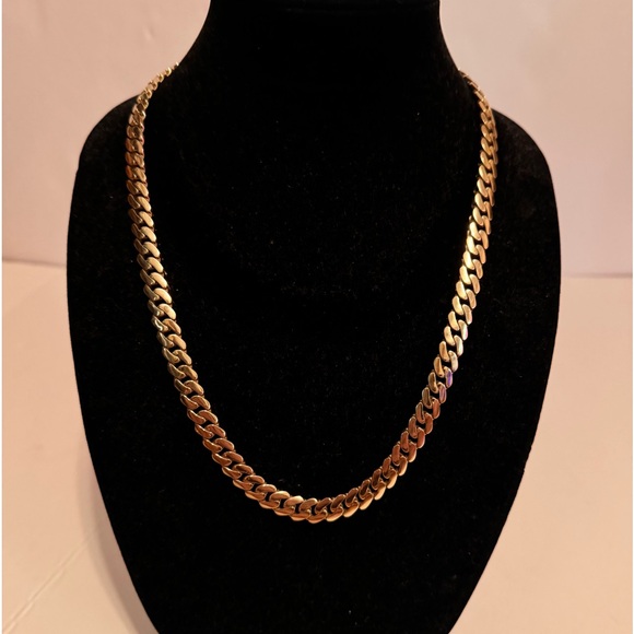Miami Cuban Link Chain Necklace 24 Inch 10k Gold Chain 9.5MM - Picture 1 of 10